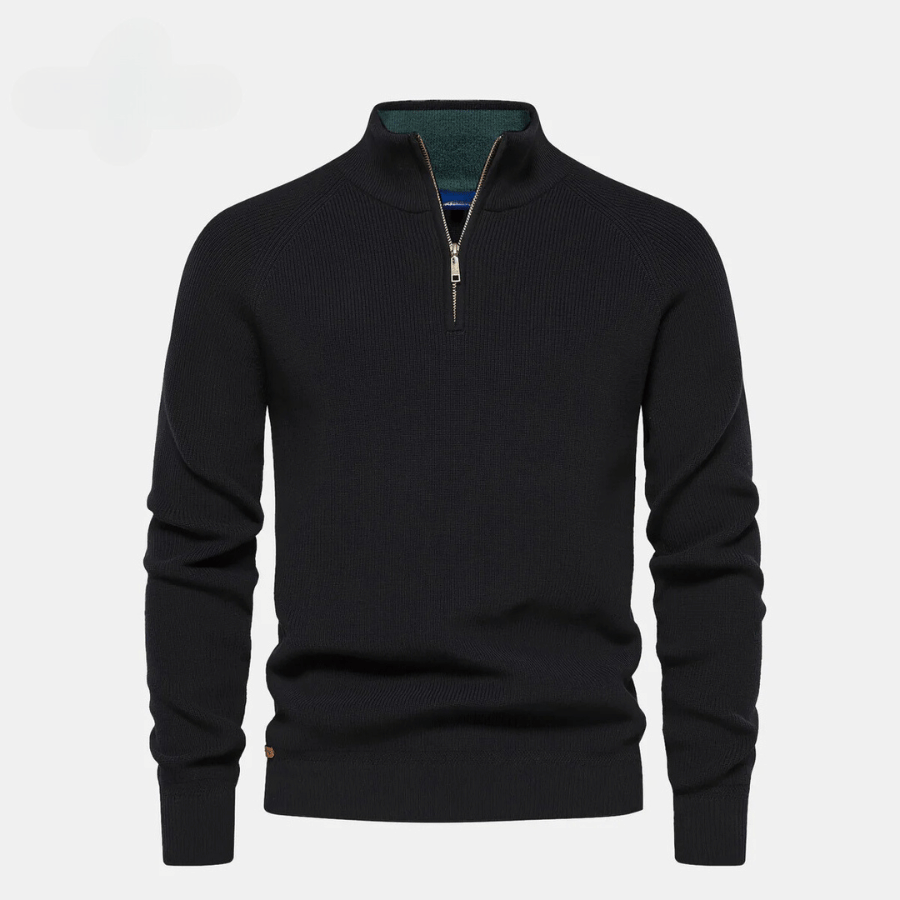 Half-Zip Knitted Sweater