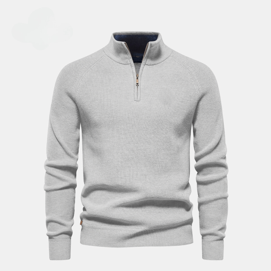 Half-Zip Knitted Sweater