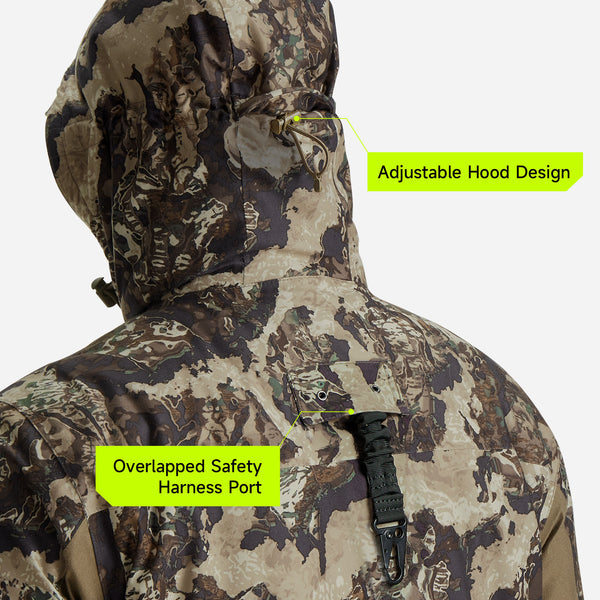 TideWe Altus Whitetail Ultra Silent Hunting Suit Men's Water Resistant Hunting Clothes